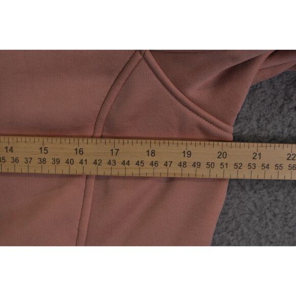 The North Face Pullover Women's L Pink Sherpa Lined Cowl Neck Fleece Sweater - Picture 4 of 8